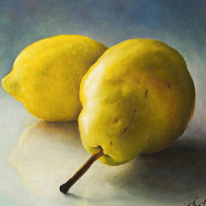 Pear and lemon by Anna Abramskaya