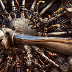 Pilot - Plane - Engines at the ready  by Mike Savad