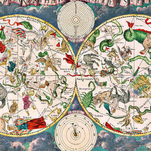 Planisphere Coeleste Star Map 1680 by Science Source