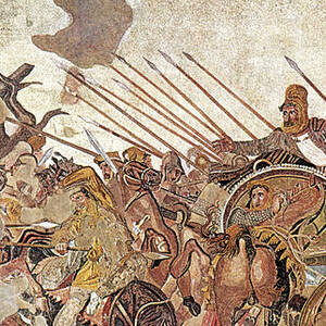 Pompeii, Alexander Mosaic, Battle by Science Source