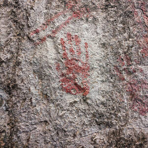 Prehistoric Handprint by Science Photo Library