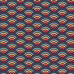 Rainbowaves Pattern Dark by Freshinkstain Rainbowaves Pattern Dark by Freshinkstain