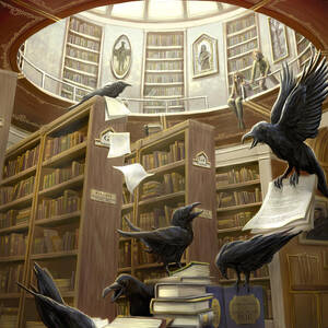 Ravens in the Library by Rob Carlos