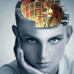 Reading And Memory by Science Photo Library
