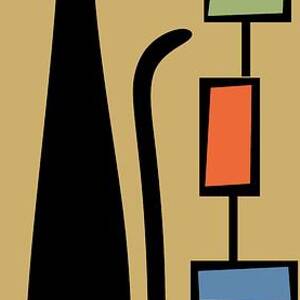 Rectangle Cat 2 by Donna Mibus
