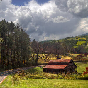 Red Roof Barn by Debra and Dave Vanderlaan