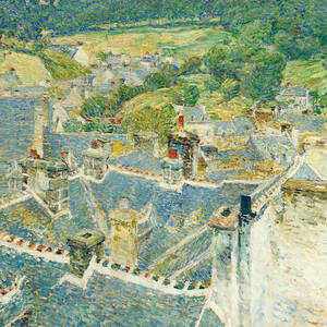 Rooftops. Pont-Aven. Brittany by Childe Hassam