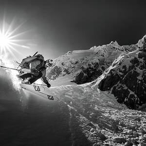 Snow Splash Over The Edge by Sandi Bertoncelj