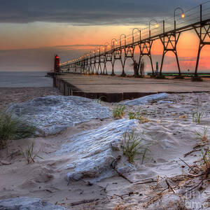 South Haven Beach and Lighthouse by Twenty Two North Photography