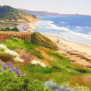 Spring View of Torrey Pines by Mary Helmreich