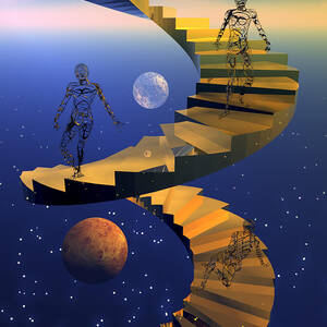 Stairway to imagination by Claude McCoy