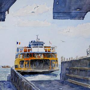 Staten Island Ferry Docking by Anthony Butera