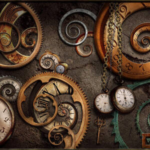 Steampunk - Abstract - Time is complicated by Mike Savad