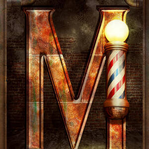 Steampunk - Alphabet - M is for Mustache by Mike Savad