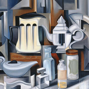 Still Life with Teapots by Catherine Abel