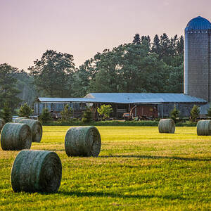Sun set On A Farm by Paul Freidlund