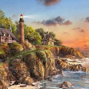 Sunset at Craggy Point by Dominic Davison