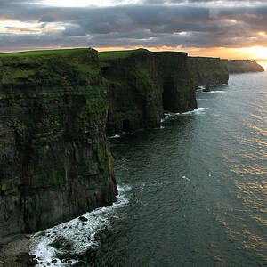 Sunset at the Cliffs of Moher Ireland by Pierre Leclerc Photography