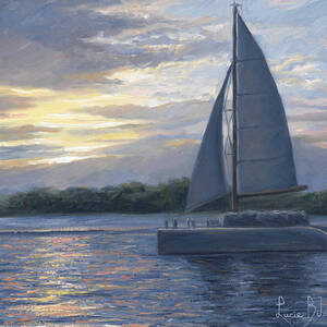 Sunset In Key West by Lucie Bilodeau
