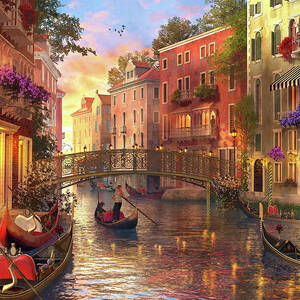 Sunset in Venice by Dominic Davison