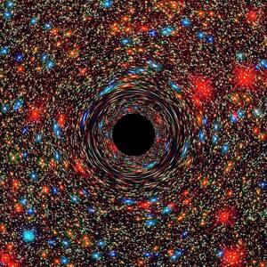 Supermassive Black Hole Simulation by Science Photo Library