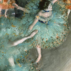 Swaying Dancer .Dancer in Green by Edgar Degas
