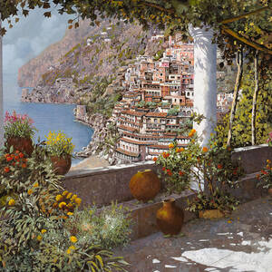 terrazza a Positano by Guido Borelli