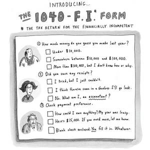 The 1040 f.i. Form by Roz Chast