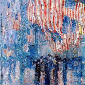 3dRose lsp_126926_2 Allies Day By Frederick Childe Hassam American Artist Double Toggle Switch 