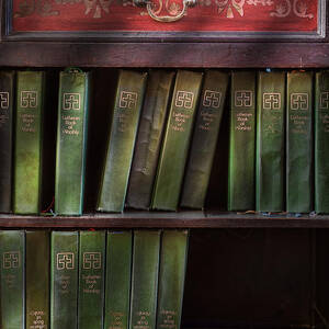 Stack Of Antique Books Photograph by David and Carol Kelly - Fine