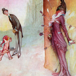The Narrowing Target Puck Valentine by Science Source