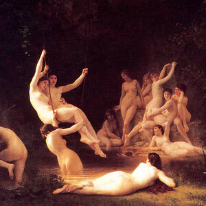 The Nymphaeum by William-Adolphe Bouguereau