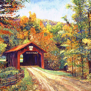 The Red Covered Bridge by David Lloyd Glover