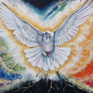 The 7 Spirits - The Spirit of Wisdom Painting by Ilse Kleyn - Fine Art ...