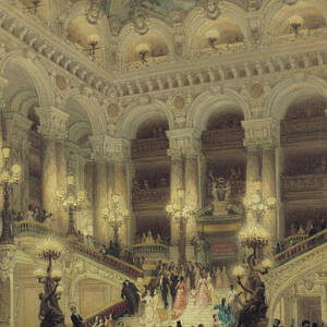 The Staircase of the Opera by Louis Beroud