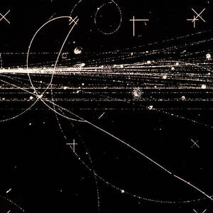 Tracks Of Charged Subatomic Particles by Science Photo Library
