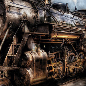 Train - Engine -  Now boarding by Mike Savad