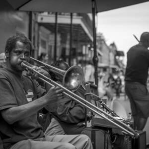 Trombone in New Orleans 2 by David Morefield