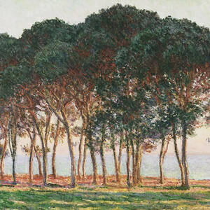 Under the Pines. Evening by Claude Monet