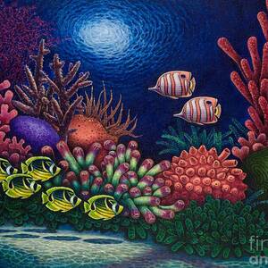 Undersea Creatures III Painting by Michael Frank - Fine Art America