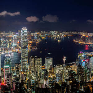 View From Victoria Peak, Hong Kong by Wilfred Y Wong