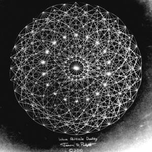 Wave Particle Duality Black White by Jason Padgett