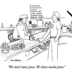 We Don't Have Java.  We Have Mocha Java by Stuart Leeds