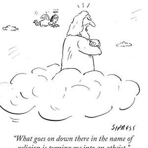 What Goes On Down There In The Name Of Religion by David Sipress