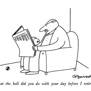 What The Hell Did You Do With Your Day by Charles Barsotti