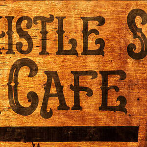 Whistle Stop Cafe Sign by Mark Andrew Thomas