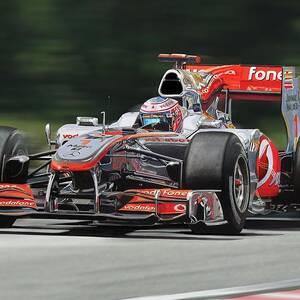 Winner of Oz - Jenson Button Mclaren Mercedes F1 art by Tony Regan