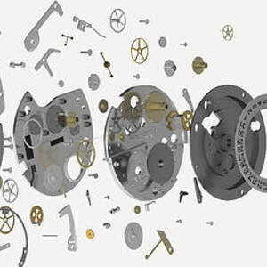 Wristwatch, Exploded-view Diagram by Nikid Design Ltd / Dorling Kindersley