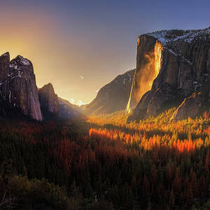 Yosemite Firefall by Yan Zhang