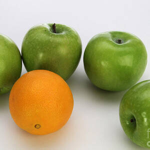 Comparing Apples And Oranges #1 by Photo Researchers, Inc.